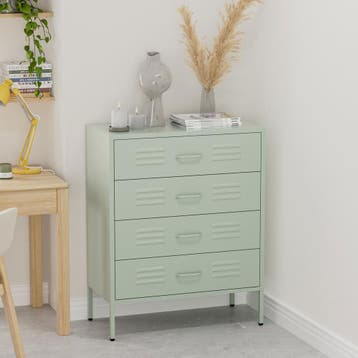 Ladekast | Lockerkast | Kledingkast | 80x40x100cm | Groen, Verzenden, Nieuw