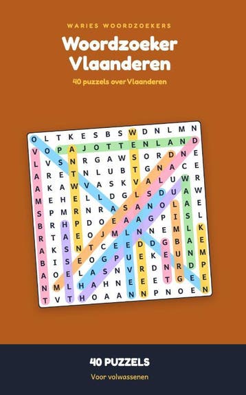 Woordzoeker Vlaanderen | Waries B.V. | Nieuw, Ophalen of Verzenden, Nieuw, Waries B.V.