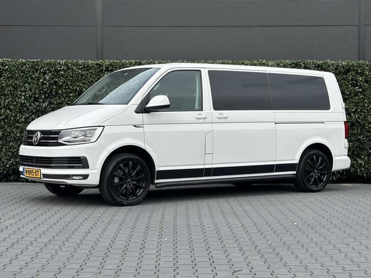 Volkswagen Transporter 2.0 TDI L2H1 DC 4Motion Highline, DUB, Auto's, Bestelauto's, Lease, Zwart, Automaat, Wit, Volkswagen, Financial lease