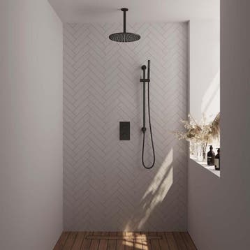 Brauer Black Carving Thermostatische Regendoucheset Inbouw -, Ophalen of Verzenden, Nieuw