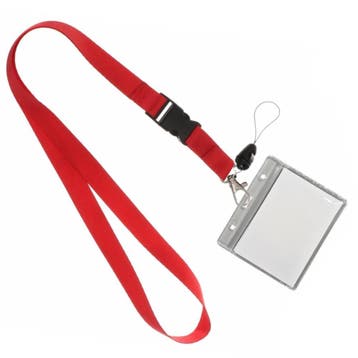 Fako Bijoux - Keycord + Badgehouder Plastic XL -, Verzamelen, Sleutelhangers, Verzenden, Nieuw