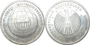 Allemagne 10 Euro 2005 Fifa 2006 Ballon Belle Epreuve, Postzegels en Munten, Verzenden