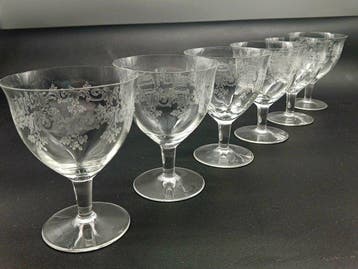 Baccarat - Drinkservies (6) - Kristal - Sévigné wijn, Antiek en Kunst