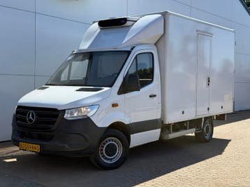 Zakelijke Lease |  Mercedes-Benz Sprinter 315 1.9 CDI 150PK, Stof, Gebruikt, Zwart, Wit