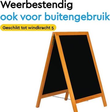 2dekans | BRASQ Krijtstoepbord Mahonie - 55x 85 CM -, Ophalen of Verzenden, Zo goed als nieuw