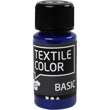 Textielkleur, primair blauw, 50 ml/ 1 fles, Nieuw