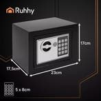 Ruhhy elektronische kluis met cijferslot en noodsleutel -..., Ophalen of Verzenden, Nieuw in verpakking