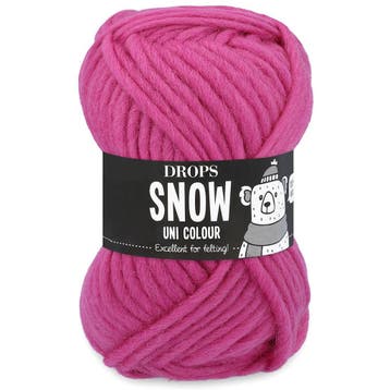 DROPS Snow Uni Colour - 105 magenta - Wol Garen, Hobby en Vrije tijd, Breien en Haken, Ophalen of Verzenden, Nieuw