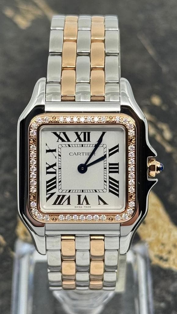 Cartier Panthère de Cartier Medium -  Diamonds - W3PN0015, Sieraden, Tassen en Uiterlijk, Horloges | Dames, Polshorloge, Nieuw