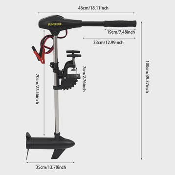 Elektrische Buitenboordmotor 40 LBS - 12V Trolling Motor voo, Verzenden, Nieuw