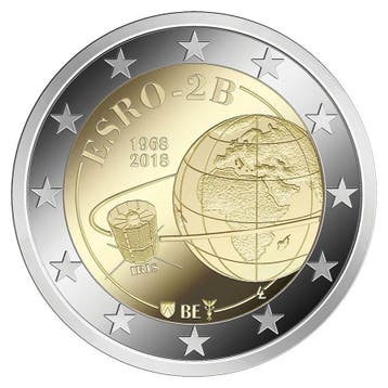 België 2 Euro ESRO-2B 2018 UNC, Postzegels en Munten, Munten | België, Verzenden