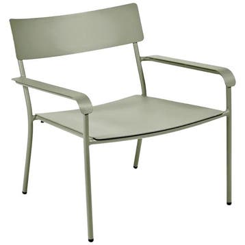 Serax Loungestoel August Aluminium Groen - Tuinstoel - Nieuw, Ophalen of Verzenden, Nieuw, Aluminium