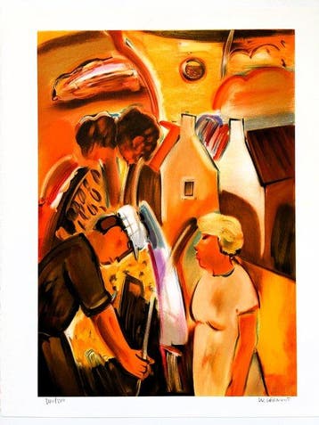 Ward Lernout (1931-2019) - Chatting neighbours