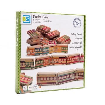 BS Toys houten dominotrein - educat van €29,95 voor €14,97, Ophalen of Verzenden, Nieuw