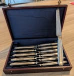 Delheid Frères - Antieke Belgische zilveren messen (12