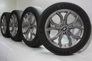 BMW X3 X4 G01 G02 694 19 inch velgen Michelin Runflat Winter, Auto-onderdelen, Banden en Velgen, 19 inch, Gebruikt, Velg(en), Winterbanden