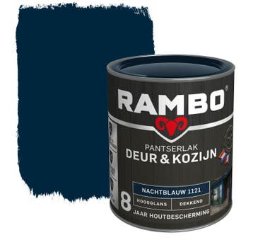 Rambo Pantserlak Deur en Kozijn Nachtblauw 1.5L, Nieuw, Lak, Minder dan 5 liter, Verzenden