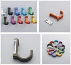 Jashaken, wandhaken, kapstokhaken metallic BRONS, Nieuw