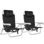 Aluminium strandstoel Coral, opvouwbaar met rugzakfunctie -, Verzenden, Nieuw