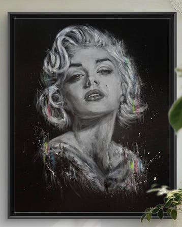 Vincent LENAERTS - Vertige (Marilyn M) XL - Peinture aux