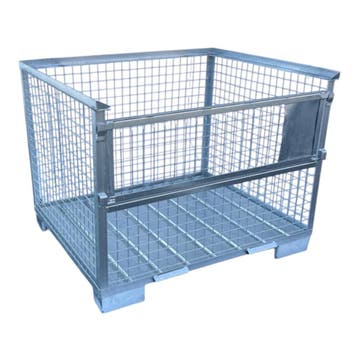 Gitterbox GB008A XL verzinkt met 1 klep nieuw 1240x1035x970