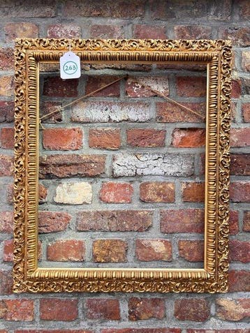 Lijst - 263. Antieke goud vergulde schilderijlijst, voor