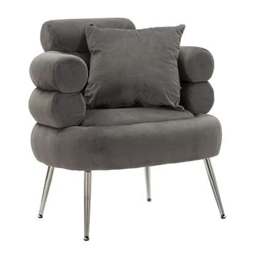 FAUTEUIL SILVERY PLUS MET KUSSEN CM 78X68X85, Huis en Inrichting, Fauteuils, Ophalen of Verzenden, Nieuw
