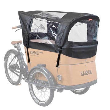 Babboe regentent Curve - zwart PVC - inclusief tentstokken, Ophalen of Verzenden, Nieuw, Babboe