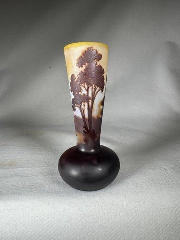 Emile Gallé - Vaas - Glas, Antiek en Kunst