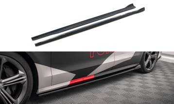 Zijskirts V.2 Audi S8 D4 Maxton Glans Zwart, Ophalen of Verzenden, Nieuw