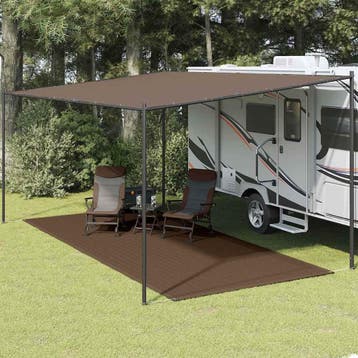 vidaXL Tenttapijt 250x500 cm bruin, Caravans en Kamperen, Verzenden, Nieuw