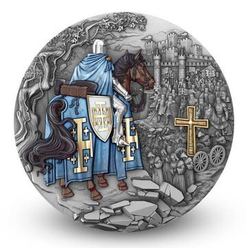Niue. 5 Dollars 2026 – Holy Knights: Jerusalem Knights – 2, Postzegels en Munten