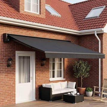 vidaXL Vervangingsdoek voor zonnescherm Antracietkleurig 400, Verzenden, Nieuw