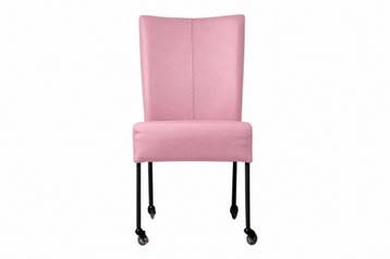 Eetkamerstoel Wiske - eetkamerstoelen - Roze, Nieuw, Stof