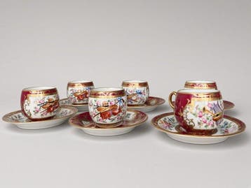 Beker (12) - A Fine Set of Six Mid-Century Parisian