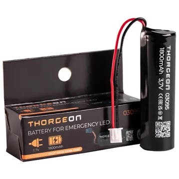 Batterij 1800mAh 3.7V voor Thorgeon noodverlichting art...., Ophalen of Verzenden, Nieuw