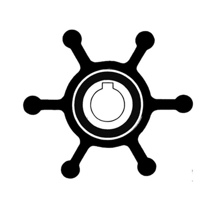 Jabsco Impeller 22799-0001B, As 12,7 Spie 6-Blads, Watersport en Boten, Bootonderdelen, Nieuw, Ophalen of Verzenden