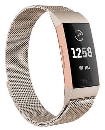 DrPhone Fitbit Charge 3 / Charge 3 SE Magnetische Milanese A, Verzenden, Nieuw