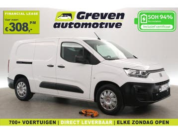 Fiat E-Doblò 136pk L2 50 kWh | Snelladen | SOH 94% | Airco, Automaat, Wit, Elektrisch, Nieuw