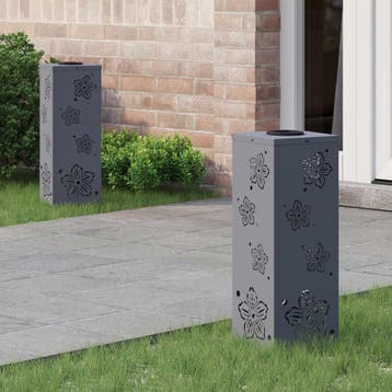 vidaXL Solar LED Pad Licht 2 st Warmwit 18 x 18 x 50 cm, Verzenden, Nieuw, Zonne-energie