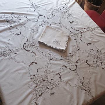 Tafelkleed (7) - 155 cm - 155 cm - Tafelkleed en servetten