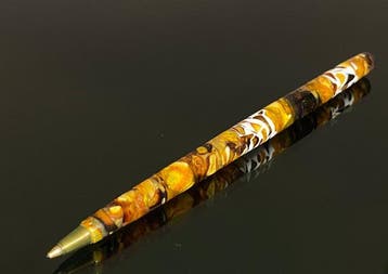 The Imperial Scribe - Luxe Baltische Barnsteen-Mozaïekpen -