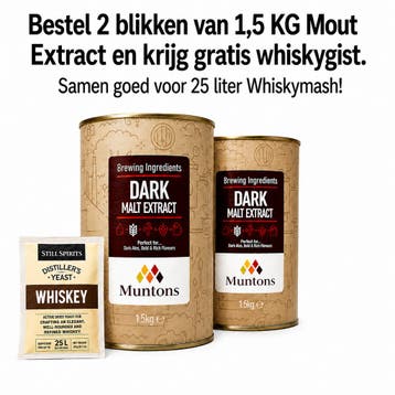 Muntons - Vloeibaar Mout Extract Dark - 1,5 kg, Ophalen of Verzenden, Nieuw, Overige materialen, Pot, Bus of Blik