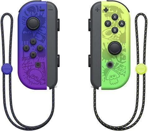 Nintendo Switch OLED Joy-Cons Set - Splatoon Edition (Incl., Spelcomputers en Games, Spelcomputers | Nintendo Consoles | Accessoires
