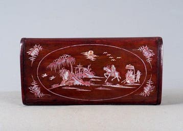 lakdoos sieradendoos - Hout, Parelmoer - China - Begin 20e