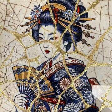 MEDSAN - Kintsugi Geisha () - ORIGINAL Hand & Ceramic,