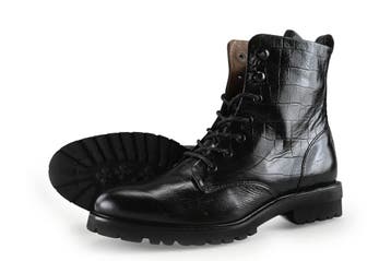 Manfield Veterboots in maat 44 Zwart, Kleding | Heren, Schoenen, Manfield, Verzenden, Zwart, Boots