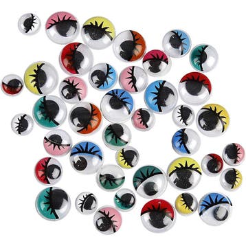 Wiebelogen, niet zelfklevend, d 8-12 mm, 36 div/ 1 doos, Nieuw