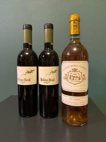 2004 (2x) Telmo Rodriguez, Molino Real & 1997 Château, Nieuw