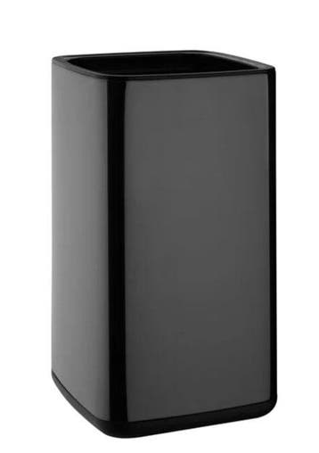 Vierkante Afvalbak Titanium Zwart 10Ltr, Verzenden, Nieuw in verpakking